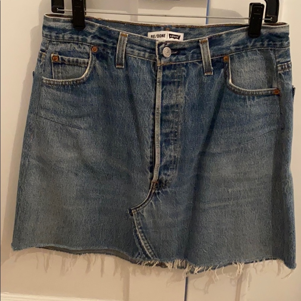 Re/Done denim skirt